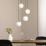 Glassy pendant light (4-bulb) - Image 4