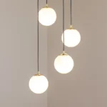 Glassy pendant light (4-bulb) - Image 2