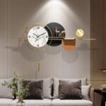 Modern Industrial Pendulum Wall Clock – Decorative Silent Metal Frame Design - Image 7