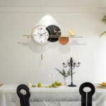 Modern Industrial Pendulum Wall Clock – Decorative Silent Metal Frame Design - Image 6