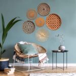 Wall Basket Decor Set – 18" to 9" Hanging Boho Art, Bamboo Seagrass Rattan Woven Baskets - Image 2