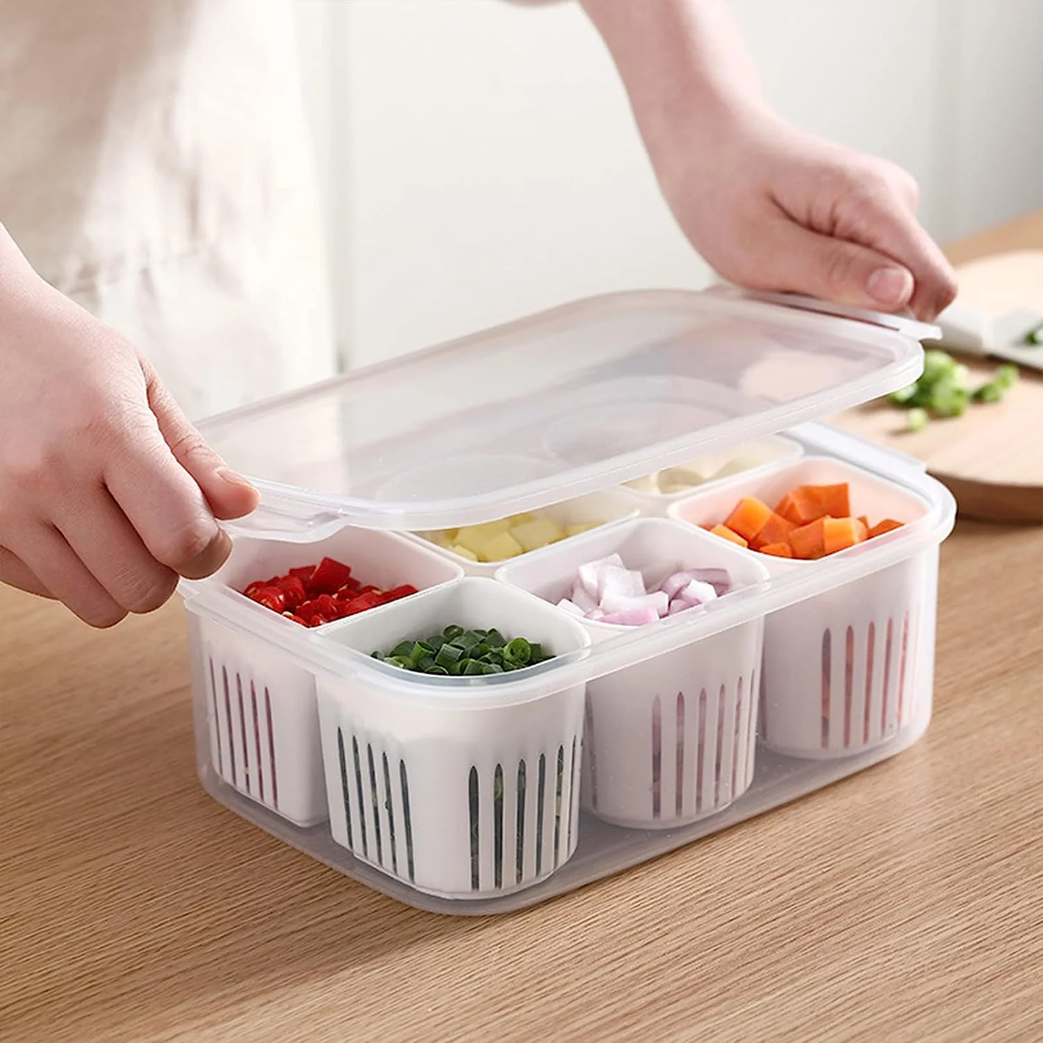 FridgeFoodStorageContainerwithLid....... Fridge Food Storage Container With Lid - Image 1