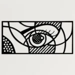 Abstract Fortune Wall Art – Metal Wall Hanging for Home & Living Room Décor