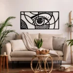 Abstract Fortune Wall Art – Metal Wall Hanging for Home & Living Room Décor - Image 2